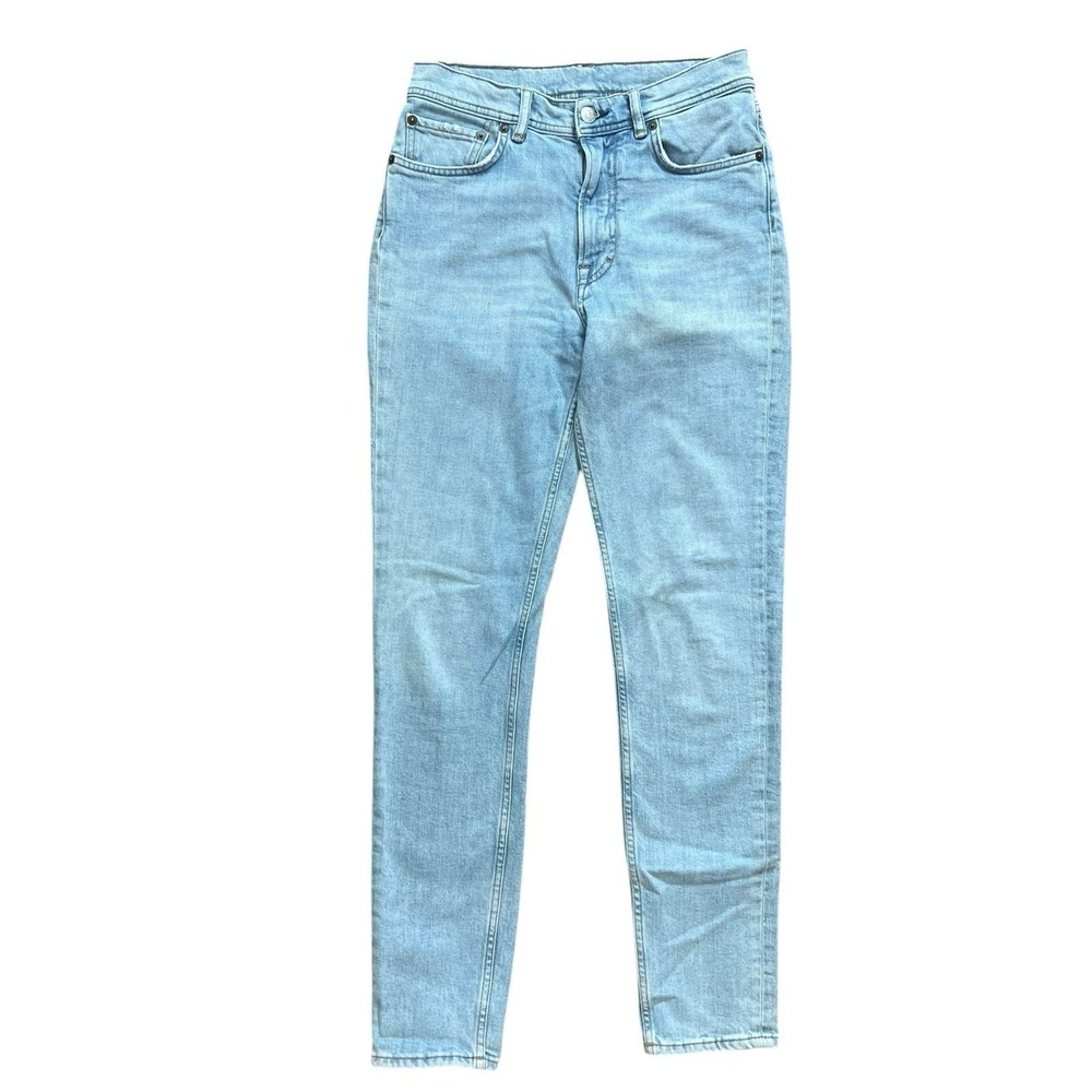 Acne Studios‎ Melk Lt Blue High Waisted Skinny Jeans Light Wash Size 26/34